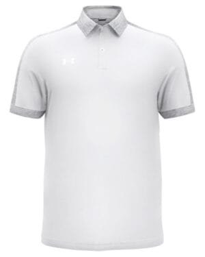 WHT/ MD GRY _100 Under armour 1376907 men's trophy level polo