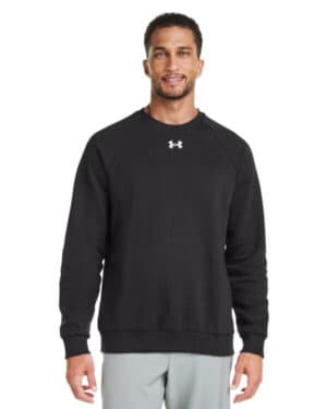 BLACK/ WHITE_001 Under armour 1379755 men's rival fleece sweatshirt