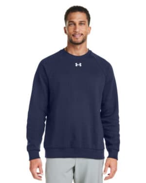 MID NVY/ WHT_410 Under armour 1379755 men's rival fleece sweatshirt