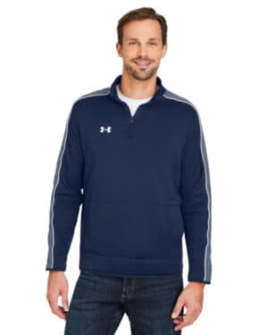 MID NVY/ WHT_410 Under armour 1383260 men's command quarter-zip 20