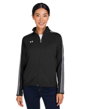 BLACK/ WHITE_001 Under armour 1383272 ladies' command full-zip 20