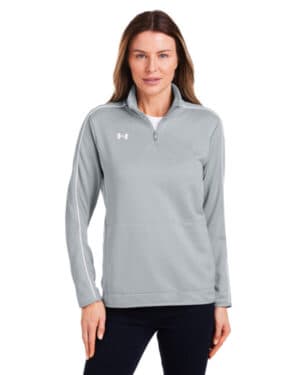 MOD GRY/ WH_011 Under armour 1383274 ladies' command quarter-zip 20