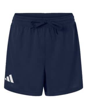 TEAM NAVY BLUE/ WHITE Adidas AT301 women's 3-stripes 3 shorts
