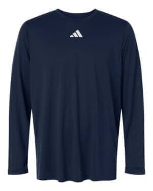 TEAM NAVY BLUE/ WHITE TEAM NAVY BLUE/ WHITE Adidas AT104 men's pregame long sleeve t-shirt