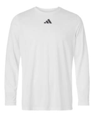 WHITE/ TEAM GREY FOUR WHITE/ TEAM GREY FOUR Adidas AT104 men's pregame long sleeve t-shirt