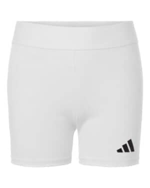 WHITE Adidas AT310 women's techfit compression shorts