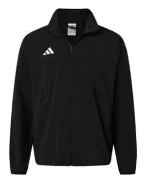 BLACK/ WHITE BLACK/ WHITE Adidas AT500 men's tiro woven full-zip track jacket