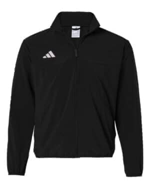 BLACK/ WHITE BLACK/ WHITE Adidas AT501 women's tiro woven full-zip track jacket