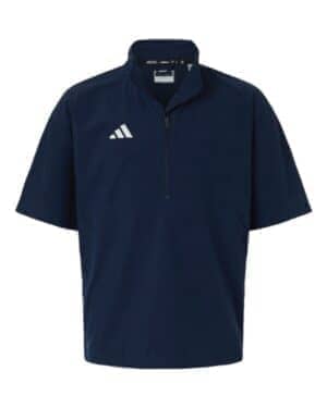 Adidas AT505 men's short sleeve quarter-zip pullover
