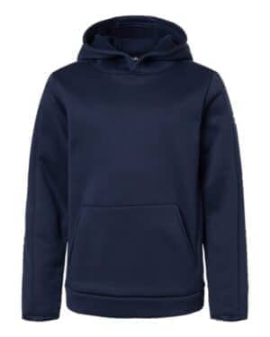 MIDNIGHT NAVY/ WHITE MIDNIGHT NAVY/ WHITE Under armour 6012355 youth fleece pro hooded pullover