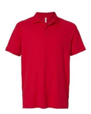 SPORT RED SPORT RED Team 365 TT130 men's topspin stretch grid textured polo
