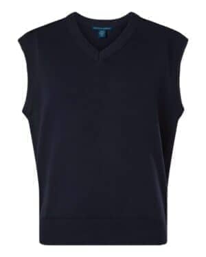 NAVY NAVY Devon & jones DG448 men's new classics v-neck sweater vest