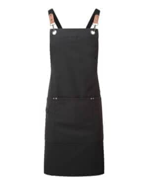 BLACK BLACK Artisan collection by reprime RP182 unisex clip & clasp cross-back bib apron