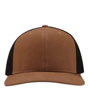 SADDLE/ BLACK SADDLE/ BLACK Dri duck 3340 heritage pro trucker cap