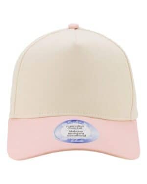 IVORY/ PEONY/ LEOPARD CAMO Infinity her COLBIE women's two-tone five-panel cap