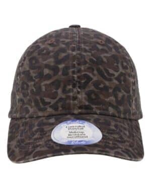 LEOPARD CAMO Infinity her KATE women's peach twill cap