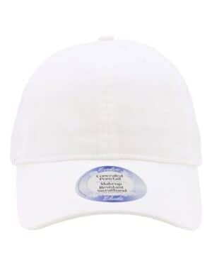 WHITE WHITE Infinity her KATE women's peach twill cap