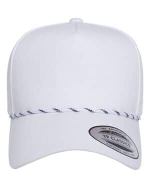 WHITE WHITE Yp classics 5079BD retro cotton blend five-panel rope cap