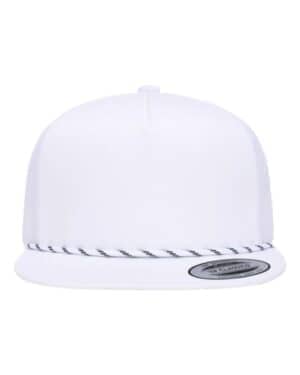 WHITE WHITE Yp classics 6006BD classic five-panel trucker rope cap