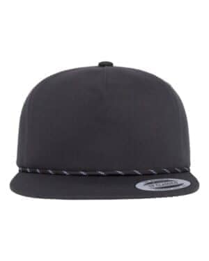 CHARCOAL CHARCOAL Yp classics 6502BD lightly structured five-panel rope cap