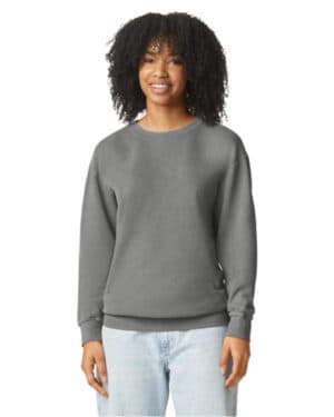 GREY 1466CC unisex lightweight cotton crewneck sweatshirt