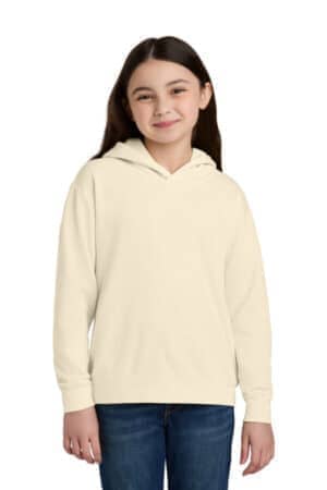 IVORY 1467Y comfort colors youth lightweight hooded sweatshirt