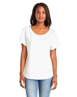 WHITE Next level apparel 1560 ladies' ideal dolman