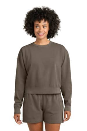 ESPRESSO 1566L comfort colors women's mid-length crewneck sweatshirt