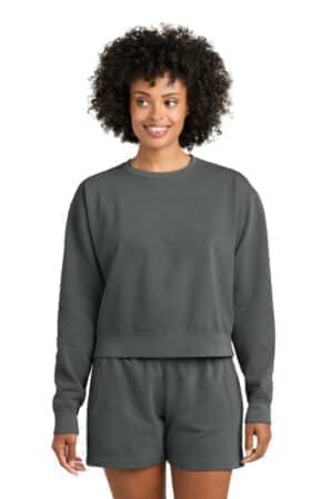 PEPPER 1566L comfort colors women's mid-length crewneck sweatshirt