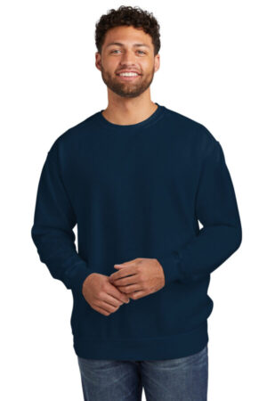 TRUE NAVY 1566 comfort colors ring spun crewneck sweatshirt