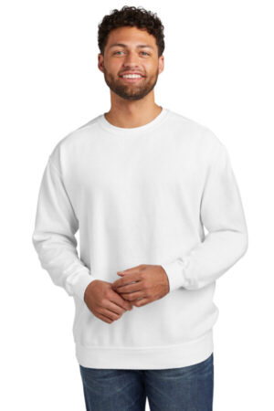 WHITE 1566 comfort colors ring spun crewneck sweatshirt