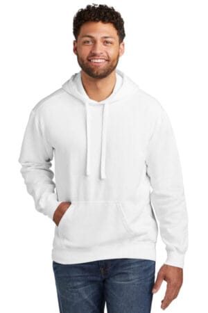 WHITE 1567 comfort colors ring spun hooded sweatshirt