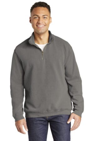 GREY 1580 comfort colors ring spun 1/4-zip sweatshirt