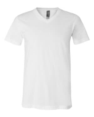 WHITE Bella canvas 3005 jersey v-neck tee