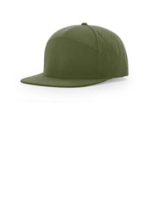 MOSS GREEN 169 richardson cannon 7-panel flatbill