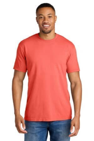 NEON RED ORANGE 1717 comfort colors heavyweight ring spun tee