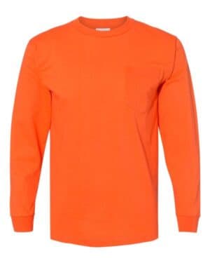 Bayside 8100 usa-made long sleeve pocket t-shirt