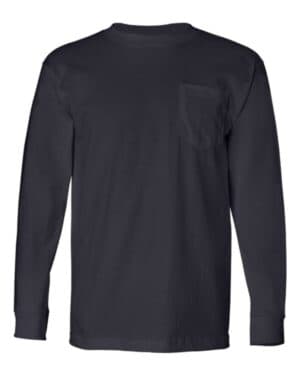 Bayside 8100 usa-made long sleeve pocket t-shirt