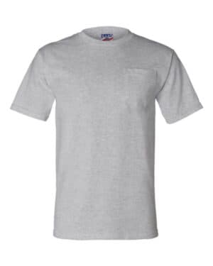DARK ASH Bayside 3015 union-made pocket t-shirt