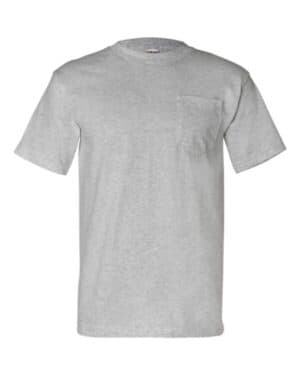 DARK ASH Bayside 7100 usa-made pocket t-shirt