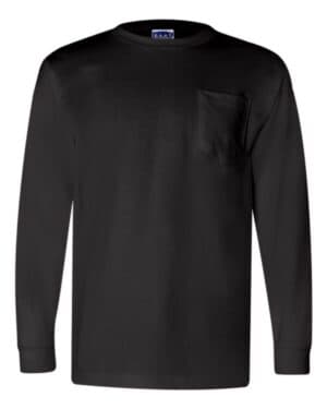 Bayside 3055 union-made long sleeve pocket t-shirt