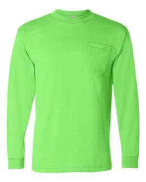 Bayside 1730 usa-made 50/50 long sleeve pocket t-shirt