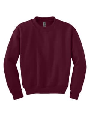 MAROON 18000B gildan-youth heavy blend crewneck sweatshirt