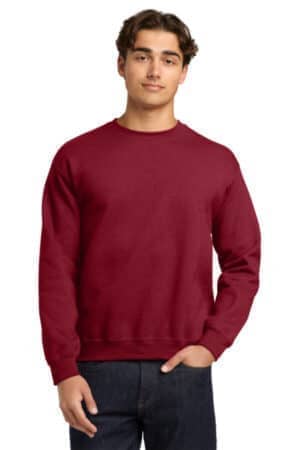 ANTIQUE CHERRY RED 18000 gildan heavy blend crewneck sweatshirt