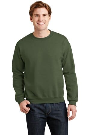 MILITARY GREEN 18000 gildan-heavy blend crewneck sweatshirt