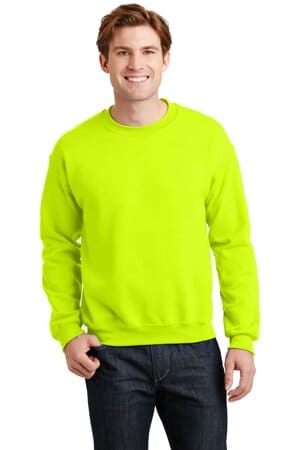 SAFETY GREEN 18000 gildan-heavy blend crewneck sweatshirt