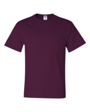 MAROON Jerzees 29MPR dri-power 50/50 pocket t-shirt
