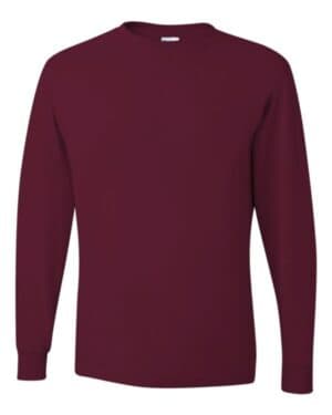 MAROON Jerzees 29LSR dri-power long sleeve 50/50 t-shirt