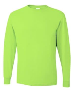 SAFETY GREEN Jerzees 29LSR dri-power long sleeve 50/50 t-shirt