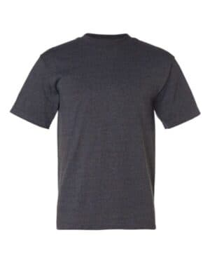 CHARCOAL HEATHER Bayside 1701 usa-made 50/50 t-shirt
